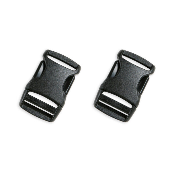 2 Stück Steckschliessen SR-Buckle 25mm schwarz 1