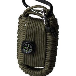 Paracord Survival Kit large oliv