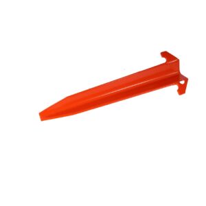 5 Stück US Alu Zelthering 22,5cm orange neuwertig = 3,40 €/Stück