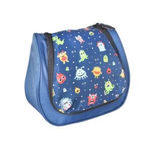 Grüezi bag Kinder Kulturtasche Washbag Kids Monster, im Monster Design, 20 x 20 x 6 cm