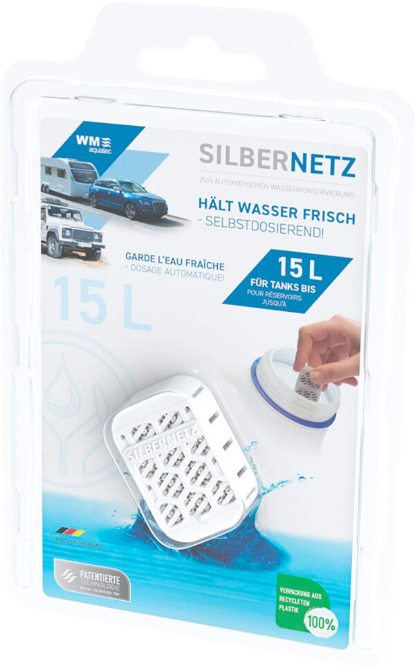 WM Aquatec Silbernetz Wasserkonservierung bis 15 Liter  - Trinkwasseraufbereitung