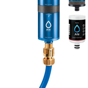 Alb Filter FUSION Active+Nano Trinkwasserfilter - Camping-Set: Mobil mit Koffer - Blau - Trinkwasseraufbereitung