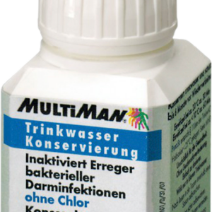 MultiMan PuroSil Trinkwasser Konservierung Tabletten für 1 Liter - Trinkwasseraufbereitung