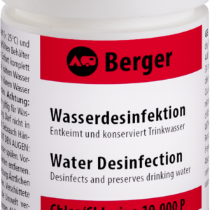 Berger Wasserdesinfektion mit Chlor 100 g - Wassertankentkeimung & -reinigung