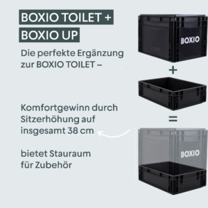 BOXIO TOILET UP SET inkl. Shake + Hanfstreu  - Toilettenbeutel & Toilettenzubehör