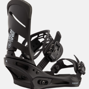 Burton Men's Mission Re:Flex Snowboard Bindings, Black, S