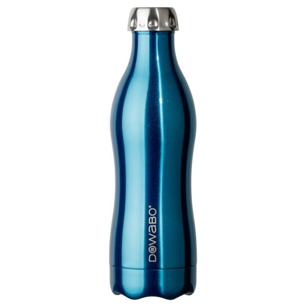 Trinkflasche Dowabo Metallic Collection blue 500ml