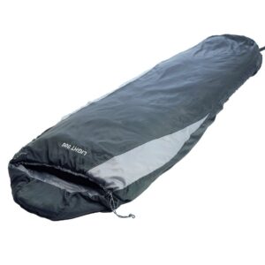 Mumienschlafsack Light 800 grau RV rechts 210 x 75 x 50