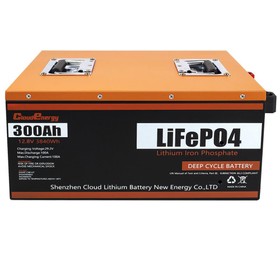 Cloudenergy 12V 300Ah LiFePO4Akku