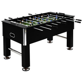 Fußballtisch Stahl 60 kg 140x745x875 cm Schwarz