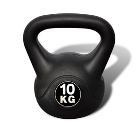 Kettlebell 10 kg aus Beton mit Kunststoffummantelung