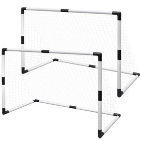 Mini Soccer Goals Post Net 2 Stück für Kinder 915 x 48 x 61 cm