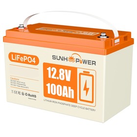 SUNHOOPOWER 12V 100Ah LiFePO4Akku