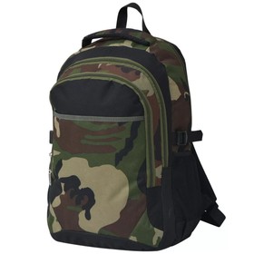 Schulrucksack 40 L Schwarz und Camouflage