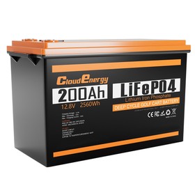 Cloudenergy 12V 200Ah LiFePO4Akku