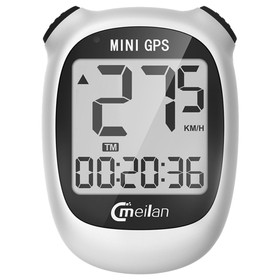 Meilan M3 Mini GPS Fahrradcomputer Wasserdicht Tacho Kilometerzähler 1 6 Zoll Monochrom Display  Weiß