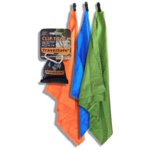 Travelsafe Microfiber Clip Towel grün